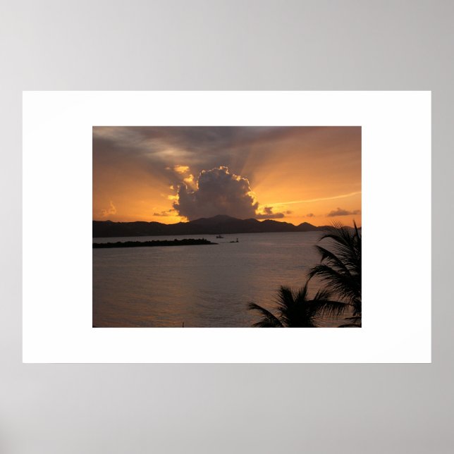 SUNSET CRUZ BAY POSTER (Vorne)
