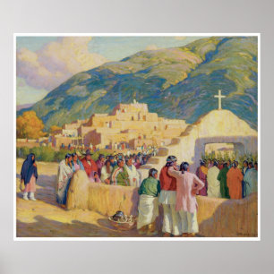 Sunset Dance - Zeremonie zum Abend Sun Poster