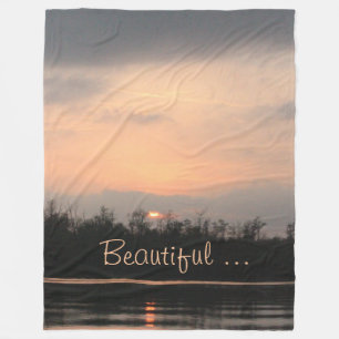 Sunset Designer Print Fleecedecke