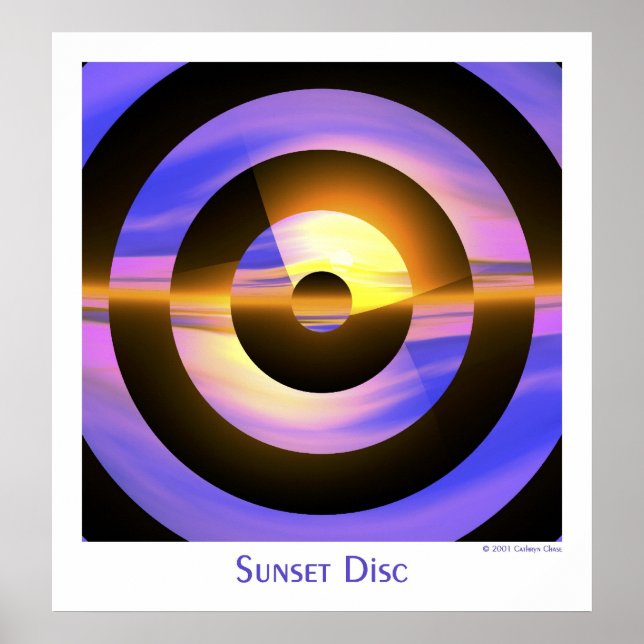 Sunset Disk Poster (Vorne)