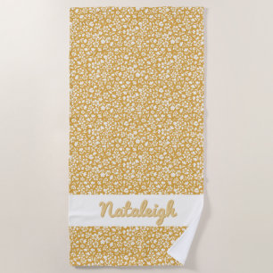 Sunset Ditzy Floral Strandtuch