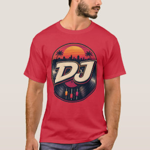 Sunset-DJ-Grafik-T-Shirt T-Shirt