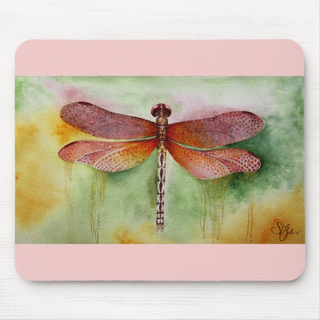 Sunset Dragonfly Mousepad (Vorne)