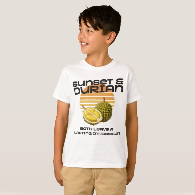 Sunset & Durian: Beide Verließ einen bleibenden Ei T-Shirt (Vorne ganz)