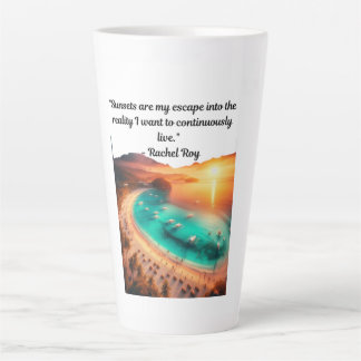 Sunset Escape Quote T - Shirt Milchtasse