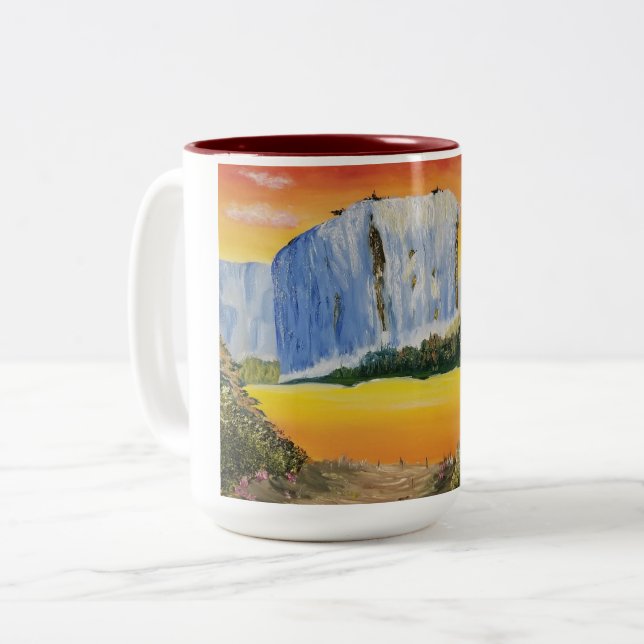 Sunset Falls Tasse (Vorderseite Links)
