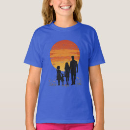 Sunset Family Silhouette T - Shirt