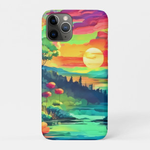Sunset Fantasy Landschaft Case-Mate iPhone Hülle