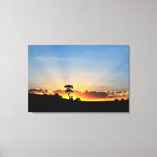 Sunset Farm Londrina Leinwanddruck (Vorderseite)