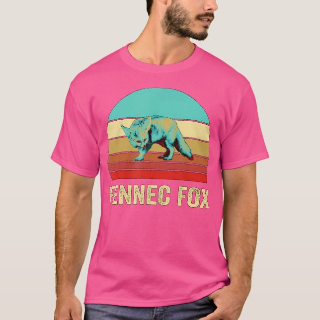 Sunset Fennec Fox T-Shirt (Vorderseite)