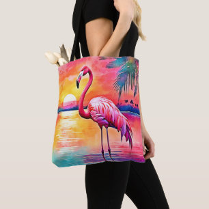 Sunset Flamingo Art Design