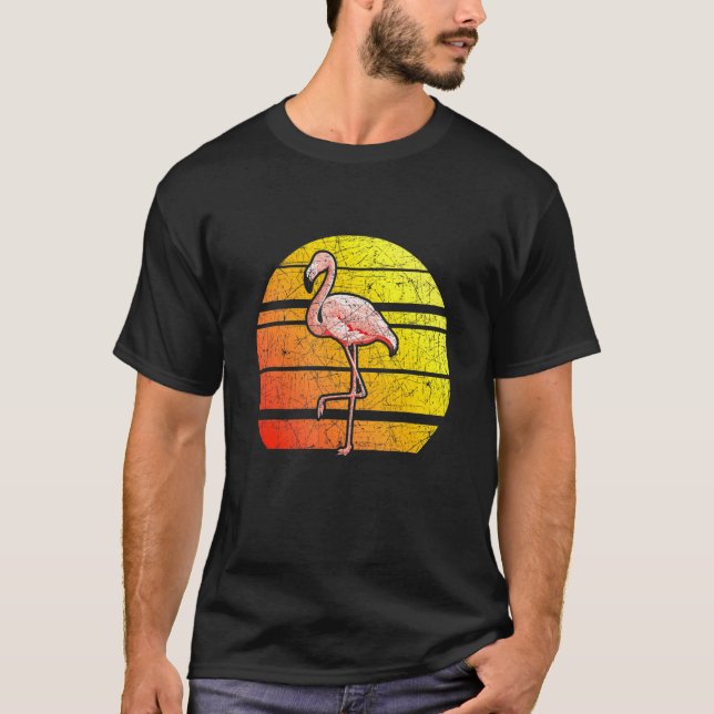 Sunset Flamingo T-Shirt (Vorderseite)