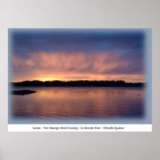 Sunset - Fort George Island Crossing Poster (Vorne)