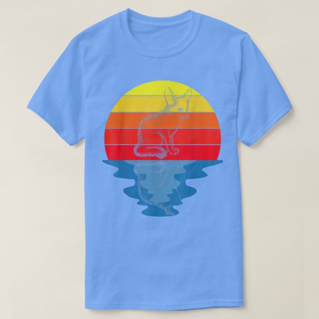 Sunset Foxes Fennec Fox T-Shirt (Design vorne)