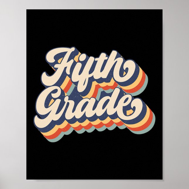 Sunset Fünfte Klasse Lehrer und Student zurück zu  Poster (Vorne)