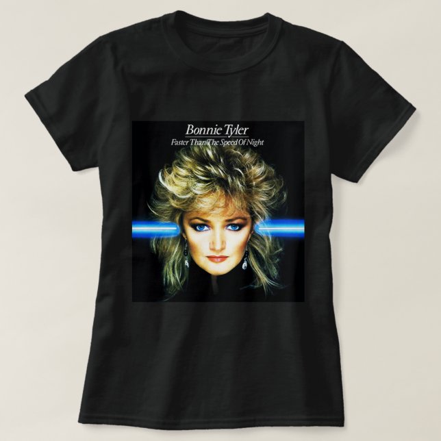 Sunset Funny Eclipse Singer Rock 80er Portrait T-Shirt (Design vorne)