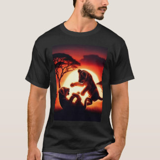 Sunset Games: Zwei Lion Cubs T-Shirt