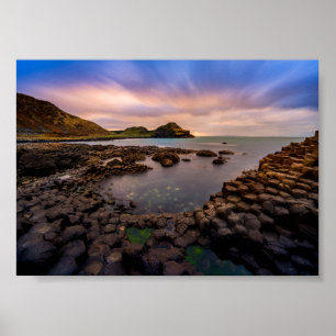 Sunset - Giant's Causeway, Nordirland Poster