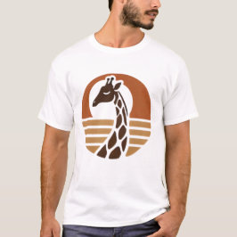 "Sunset Giraffe - Eine Bohemische Touch für Wildti T-Shirt