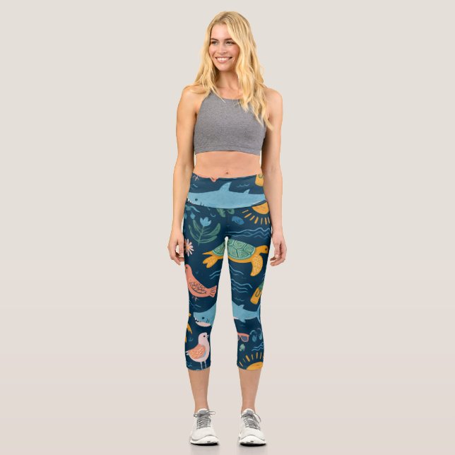 Sunset Glow High Waisted Capris Gift (Vorderseite)