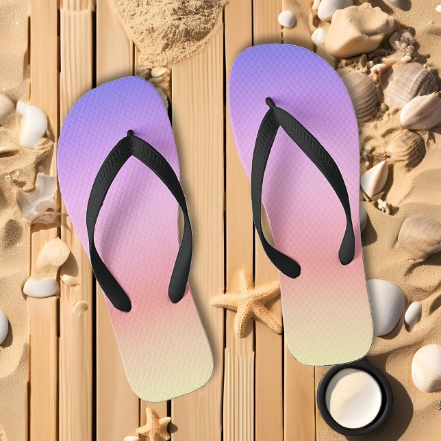 Sunset Gradient Beach Flip Flops (Von Creator hochgeladen)