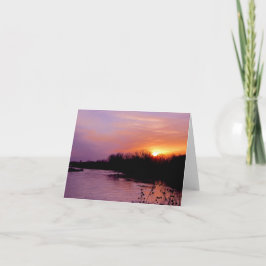 Sunset Greeting Card #65  065 Karte