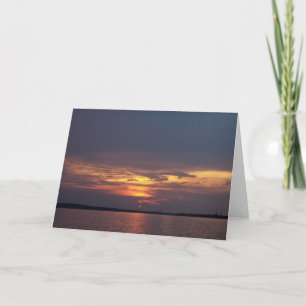 Sunset Grußkarte Karte