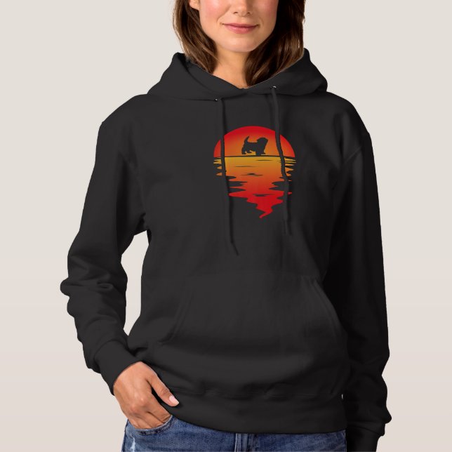 Sunset Havenese Dog I Havenese I Havenese Dog Hoodie (Vorderseite)