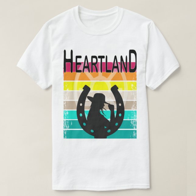 Sunset heartland,sunset heartland logo,heartland r T-Shirt (Design vorne)