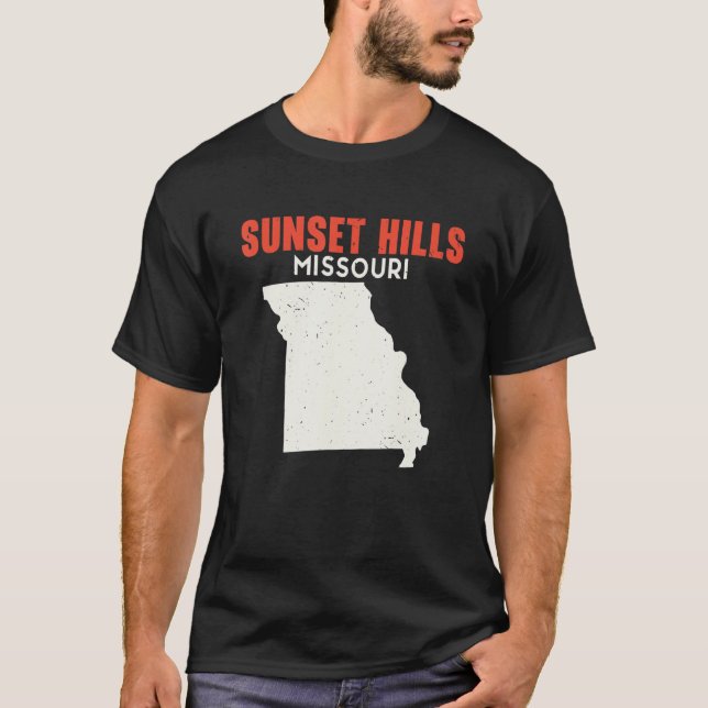 Sunset Hills Missouri USA Staat America Travel Mis T-Shirt (Vorderseite)
