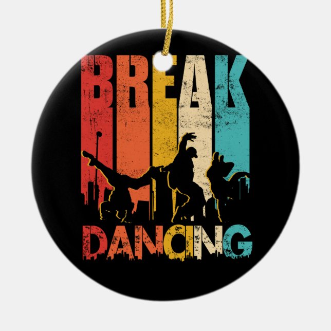 Sunset Hip Hop Urban Dance Breakdancer Street Art Keramik Ornament (Vorne)
