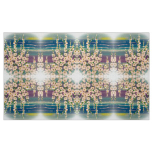 Sunset Hollyhock Fabric Stoff