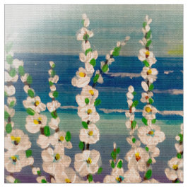 Sunset Hollyhock Fabric Stoff