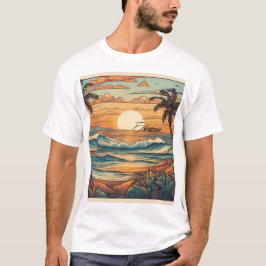 "Sunset Horizon Beach Vibes T - Shirt