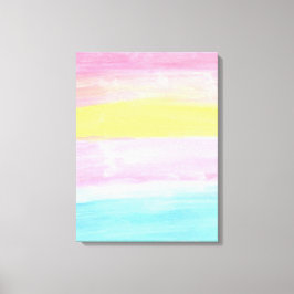 Sunset Horizon Wasserfarbe Abstrakt Leinwanddruck