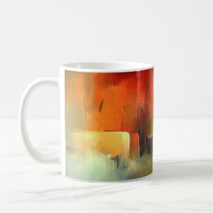 Sunset Hues Abstrakt Art Tasse, künstlerische Gesc Kaffeetasse