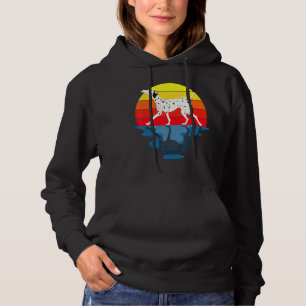 Sunset Hund Dalmatiner Hoodie