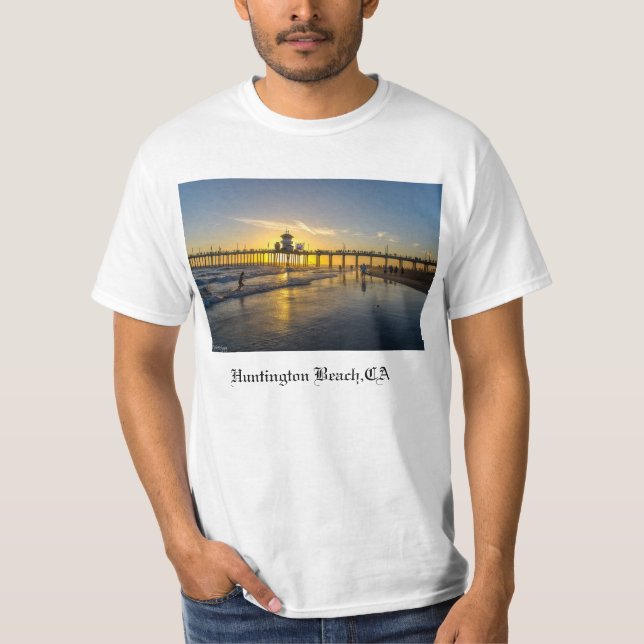 Sunset@Huntington-Strand, CA T-Shirt (Vorderseite)