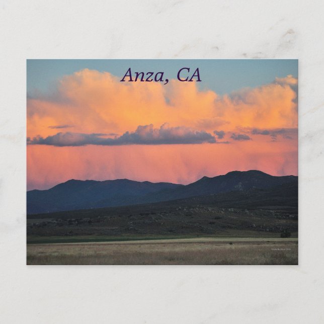 Sunset in Anza, CA Postkarte (Vorderseite)