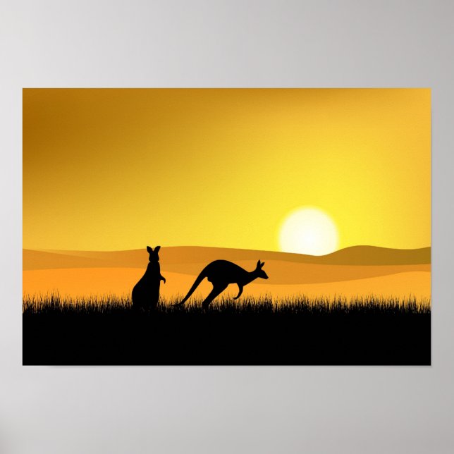 Sunset in Australia Poster (Vorne)