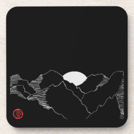 Sunset in Black Getränkeuntersetzer