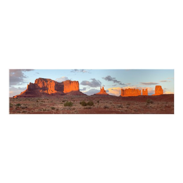 Sunset in Monument Valley Fotodruck (Vorne)