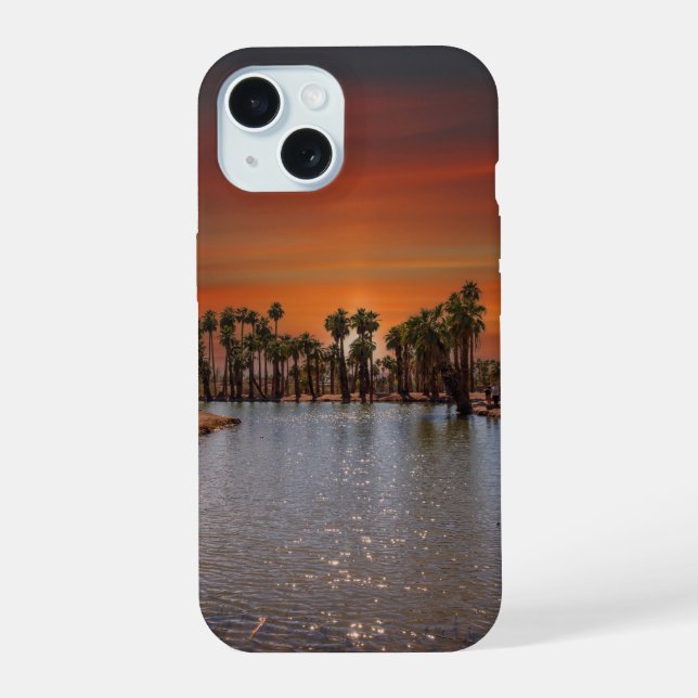 Sunset in Papago Park IPhone Case 15 Hülle (Rückseite)