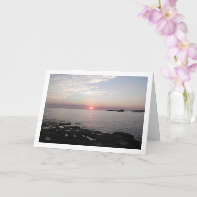 Sunset in Paphos, Zypern Karte (Orchidee)