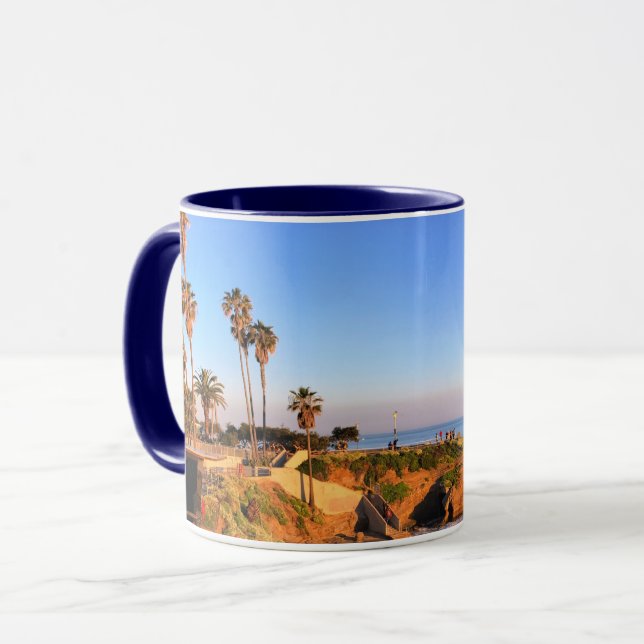 Sunset in San Diego Tasse (Vorderseite Links)