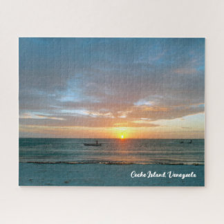Sunset in the Caribbean Sea Puzzle