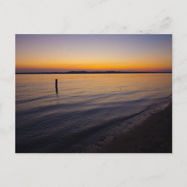 Sunset in Yuba, Michigan Postkarte (Vorderseite)