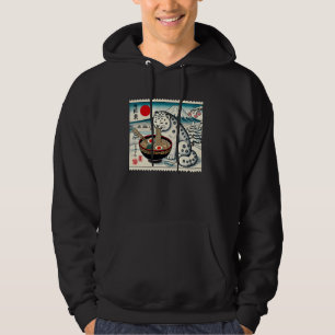 Sunset Japanisch Fuji Postage Briefmarke Snow Leop Hoodie