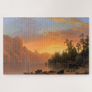 Sunset, Kalifornien, Albert Bierstadt Puzzle