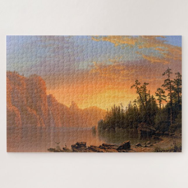 Sunset, Kalifornien, Albert Bierstadt Puzzle (Horizontal)